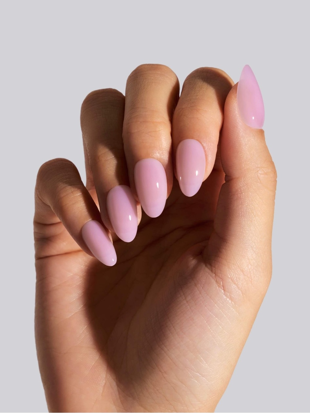 Celebritips Lavender Water Short Almond Press On Nails NIB Pink